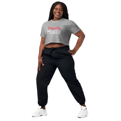 Happily Married  - Women’s crop top