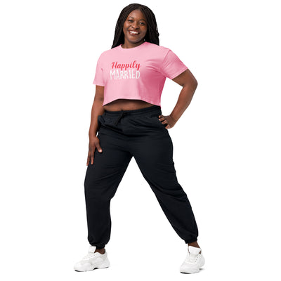 Happily Married  - Women’s crop top