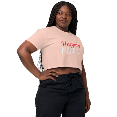 Happily Married  - Women’s crop top